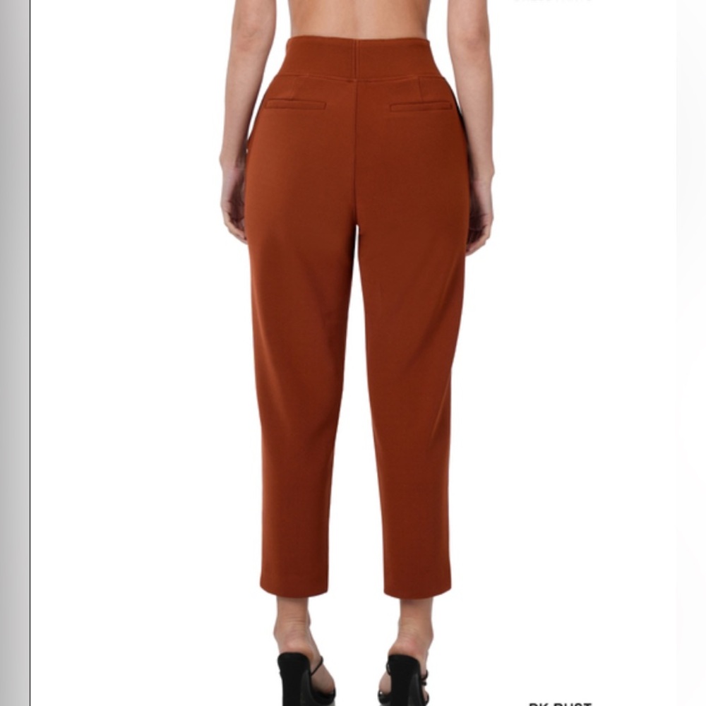 $18 start 268 ❤️ Zenana 7/8 LENGTH STRETCH PULL-ON DRESS PANTS - Picture 3 of 3